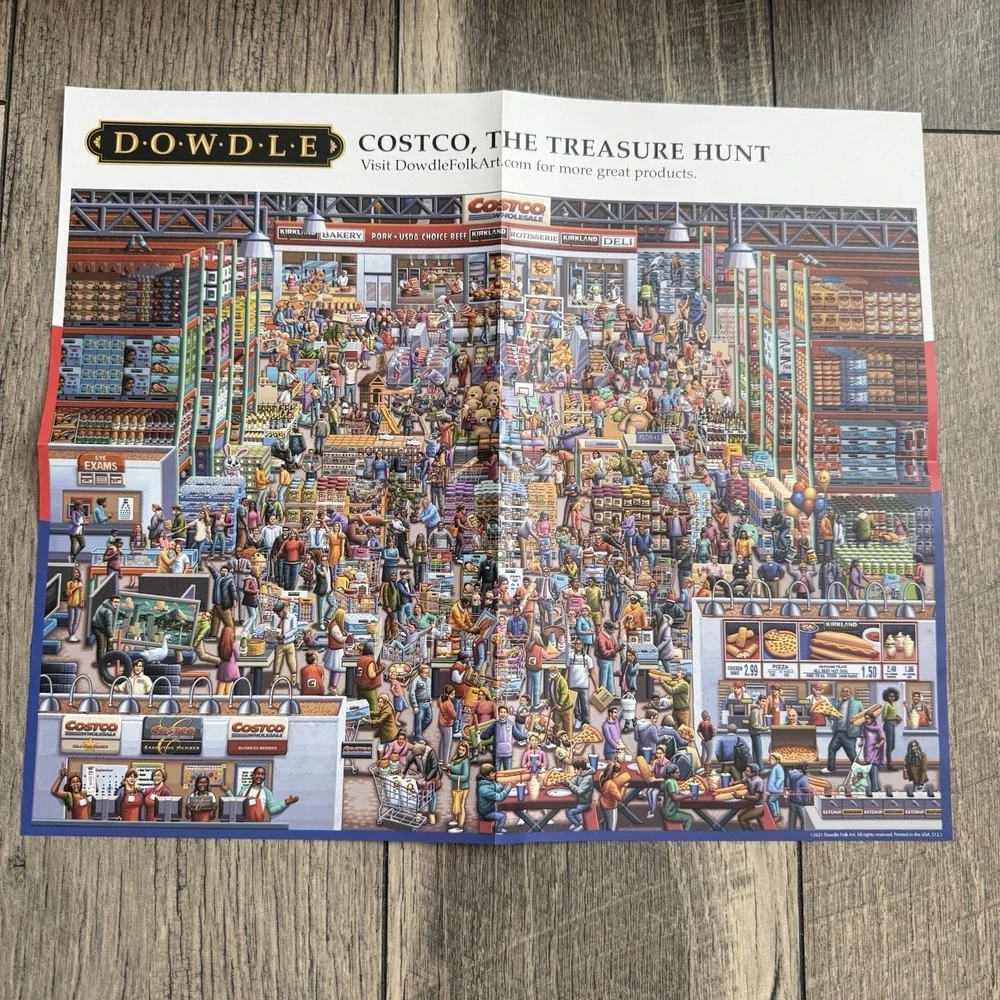 Dowdle Costco Wholesale The Treasure Hunt 500pc Jigsaw Puzzle 19x26 USA 2021 NEW
